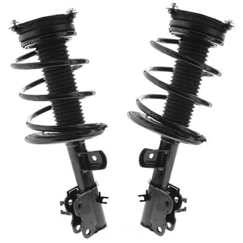 Detroit Axle - 2 Front Struts for 2016-2023 Nissan Maxima, Complete Struts with Coil Spring Assembly 2017 2018 2019 2020 2021 2022 2023 Replacement Quick Suspension Strut Shock - size: SR4671_SR4672/Pair