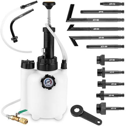 BetyBedy 3L Transmission Fluid Pump Kit, Fluid Transfer Pump with 13PCS ATF Adapters, Manual Transmission Oil Pump for Automotive Oil Filling System, Manual ATF Fluid Transfer Pump for Oil