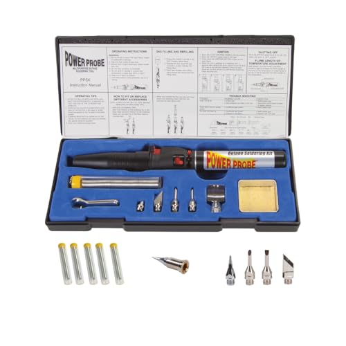 Power Probe Butane Soldering Kit with Tips & Solder Bundle