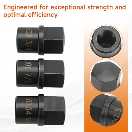 10310 Commercial Tie Rod End Remover Kit, Includes 3 Removal Tools for 7/8" - 14 (Class 6-8 Trucks), 3/4" - 16 (Class 3-5), & M20 x 1.5 (European Trucks)