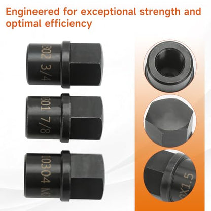10310 Commercial Tie Rod End Remover Kit, Includes 3 Removal Tools for 7/8" - 14 (Class 6-8 Trucks), 3/4" - 16 (Class 3-5), & M20 x 1.5 (European Trucks)