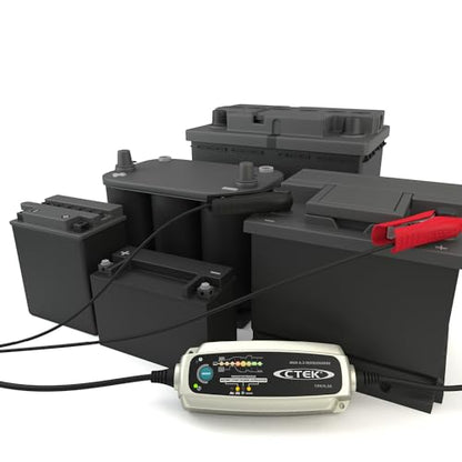 CTEK 4.3 Test & Charge, 12 Volt Fully Automatic Charger with Unique Battery and Alternator Testing, Ideal for Long Term Storage