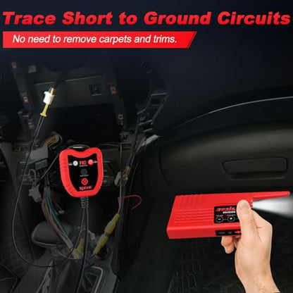 Wire Tracer Electrical Automotive Short Circuit Finder, Short Open Circuit Finder, Circuit Tracer for Shorts and Opens, Circuit Breaker Finder Tool, P182
