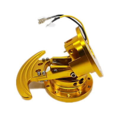Tilt Racing Steering Wheel Quick Release Hub Kit Adapter Body Removable Snap Off Boss Kit (Gold) - color: GOLD