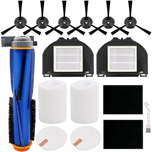 RV2310AE Replacement Parts for Shark AV2310AE RV2310AE RV2320S UR2350AE RV2300S Matrix Robot Vacuum Cleaner 1 Main Brush Roller 2 Sets Foam Filters 2 Filters 6 Side Brushes (Not For RV2300) - color: 13 Pack
