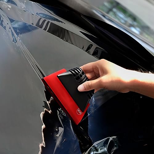 FOSHIO 3 Pack Different Hardness Small Squeegee, Non-Slip Handle Rubber PPF Squeegee, Window Cleaning, Shower Glass Door, Car Windshield - color: Multicolor