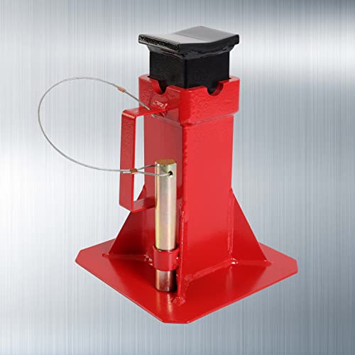 TCE ATZ120005U Torin Heavy Duty Car Jack Stand with Lock, 12 Ton (26,400 lb) Capacity, Red, 1 Pair - style: Wide Base