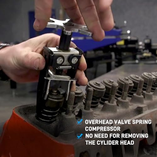SMOTIVEPRO Overhead Valve Spring Compressor Tool Universal Automotive Engine Valve Spring Removal Tool - size: Universal Overhead Valve Spring Compressor