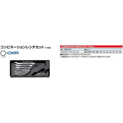 Kyoto Tool (KTC) TMS210 Combination Wrench Set, Set of 10 - style: Pack of 10