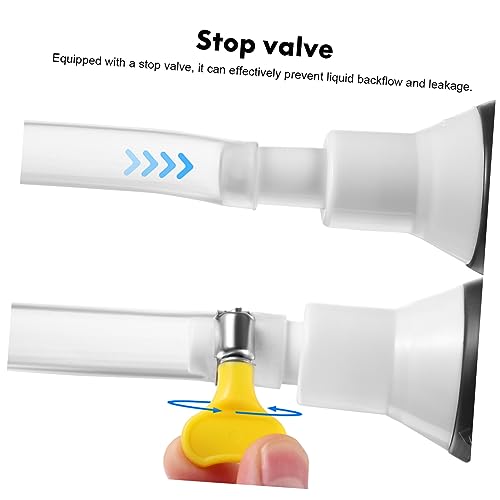 Manual Transfer Pump Kit 1 Set Siphon Hose and Check Valve for Fuel Extraction Portable Hand Pump for Automotive and Home Use