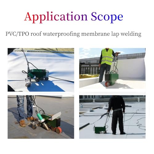 230V 4200W TPO Waterproof Coil Hot Air Welding Machine Roof PVC Edge Sealing Electric Fusion Welding Automatic Crawling Welder Membrane Edge Welding 40mm - size: Roof Machine