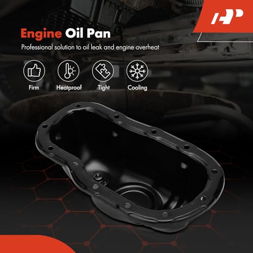 A-Premium Lower Engine Oil Pan Sump with Drain Plug Compatible with Toyota Tacoma 2006-2013, Tundra 2007-2013, 4Runner 2003-2013, FJ Cruiser 2007-2014, V6 4.0L | Compatible with Toyota Tacoma 2006-2013, Tundra 2007-2013, 4Runner 2003-2013, FJ Cruiser 2007