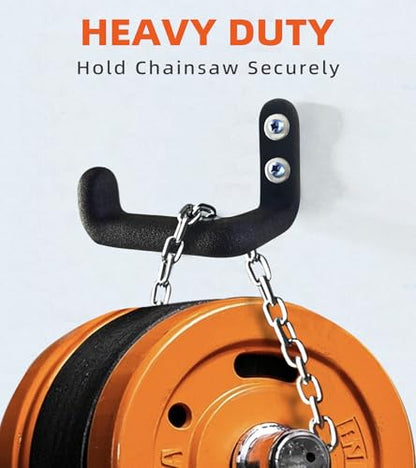 Chainsaw Hanger, 6 Pack Chainsaw Holder Wall Mount, Chainsaw Storage Hook | Heavy Duty Chainsaw Rock,Chainsaw Hook,Chainsaw Holder Wall Mount, Chain Saw Hanger, Organizes all Hangable Items for Garage. - color: 6 Pack Hanger