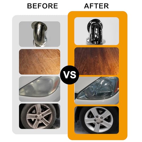 Polishing Wheel for Drill Kits, 10pcs Buffing Wheels, 5pcs Felt Wheels and 3pcs Compound, Different Size and Density Polisher Wheels for Metal, Jewelry, Car, Aluminum, DIY Buffing & Finishing - size: 18PCS