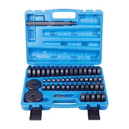 DAYUAN 52 in 1 Custom Bushing Driver Set, Bush Removal Puller Bearing Press | Transmission Bushing Driver Removal Set , Wheel Axle Bearing Race and Seal Installer Tool, 50 Interchangeable Discs, Case