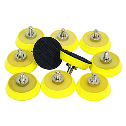 Ouya 10PCS 5/16-24 Thread 1.5" Velcro Backing Pad Hook and Loop Plate for Air Sander and Dual Action Car Polisher - color: 5/16"-24 thread, size: 1.5 Inch Plate