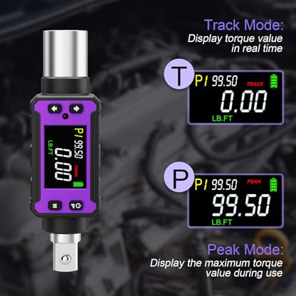 ANPUDS 1/2" Digital Torque Adapter Set (2-99.6 Ft.lb / 2.7-135 Nm) | Slim Electronic Torque Wrench Converter, ±2% Accuracy for Bike, Automotive, Motorcycle & Precision Repair - size: 1/2" (2.0-99.6 Ft.lb/2.7-135 Nm)