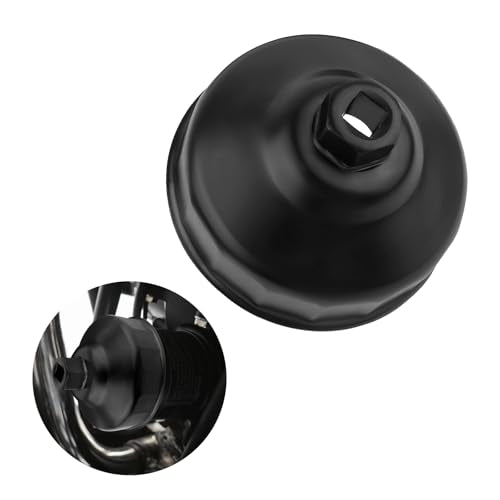 86mm 16 Flute Oil Filter Wrench with 3/8" Drive Port,Oil Filter Removal Tool Compatible with BMW & Volvo,Professional Oils Filters Socket for Detaching & Installing Oils Filters