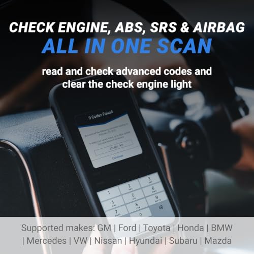 BlueDriver OBD2 Scanner Bluetooth, No Subscription, ABS SRS TPMS | OBDII Diagnostic Scan Tool, Car Scanner & Code Reader, iPhone & Android, Check Engine, Repair Reports, Vehicles 1996+ - size: Pro Next-Gen
