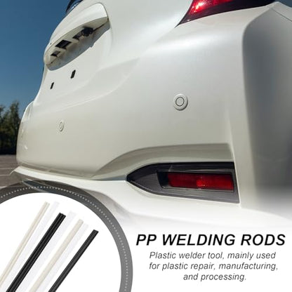 MECCANIXITY 20pcs Plastic Welding Rods, 13 Inch PP Welding Strips 5/16" for Plastic Welder Soldering Tool Kit, Car Bumpers, Kayak Repair, Black - size: 13 Inch x 5/16"