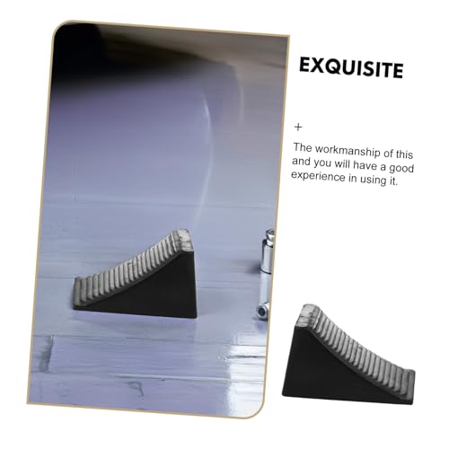 Set of 2 Heavy Duty Wheel Chocks Stabilizers for Rv Trailer Car Truck Rubber Wheel Locks Rope