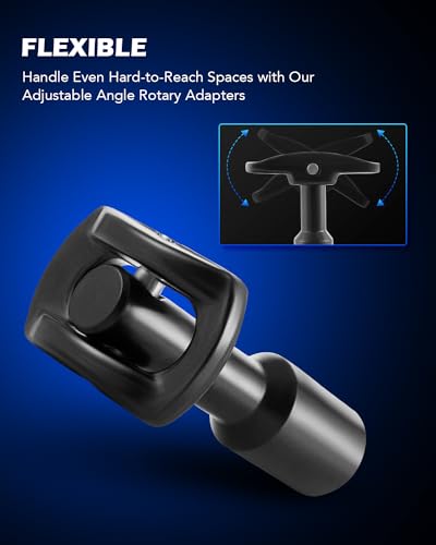 Orion Motor Tech Rear Axle Bearing Puller Tool Kit and Slide Hammer Set, Axle Seal and Bearing Remover Set with Slide Hammer Yoke and 3 Rear Axle Puller Adapters, 1-1/4" to 2-7/8" IDs - style: Puller Adapter and Hammer Set
