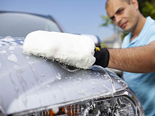 Meguiar's X3002 Microfiber Wash Mitt, Car Wash Mitt for DIY Drivers & Detailers—Designed for Scratch-Free Washing; Use On Exterior Paint and Clear Coat On Cars, Trucks & Suvs - size: 1 Count
