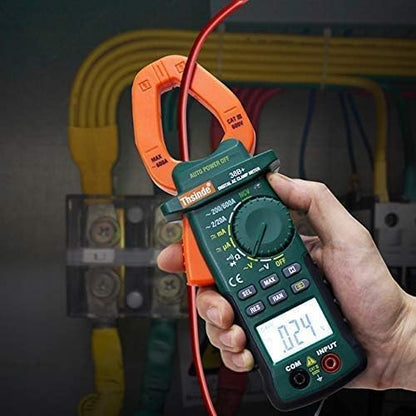 Digital Clamp Meter 2000 Counts, Multimeter Amp Meter with Storage Bag AC/DC Volt AC/DC Current Ohm Diode Resistance Test Voltage Tester