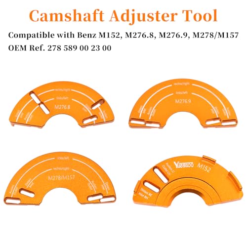 Camshaft Adjuster Tool Kit 4 Pcs, Compatible with Benz M152, M276.8, M276.9, M278/M157, Engine Tools, Timing Belt Tools - size: for M152 M276.8 M276.9 M278/M157