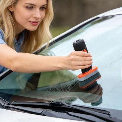 Bottone Car Glass Cleaning Coating Set, Dual Effect with Microfiber Towel, Road Grime, & Water Spots, Anti-Glare & Water-Repellent Coating for Safer Night Driving