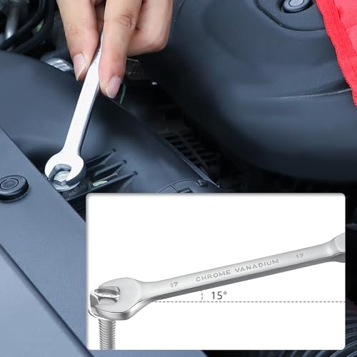 Hantinstom 12pcs Wrench Set – Versatile Ratchet Wrenches Set for Efficient Automotive Repairs - Professional Grade Combination Wrench Set - color: 12p