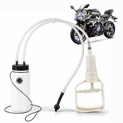 BELEY Motorcycle Brake Bleeder Kit, 400ML Brake Bleeder Bottle Kit One Way Check Valve Hose Bleeding Kit with 23.6 inch Hose for Motorcycle Brake System Repair Maintenance