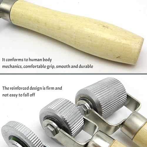 Bittwee 3PCS Car Sound Deadening Roller Metal Installation Tool, Automotive Sound Deadener Noise Rolling Wheel for Sound Proof Insulation, Interior Accessories Universal for SUV, Truck, RV