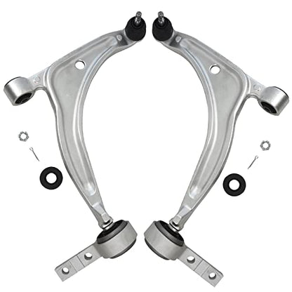 Detroit Axle - 2.5L Front End Suspension Kit for 2002-2006 Nissan Altima 2 | Ready Struts w/Coil Spring Assembly 2 Lower Control Arms w/Ball Joints 2003 2004 2005 Replacement - size: 4CQ2500758/Big Kit