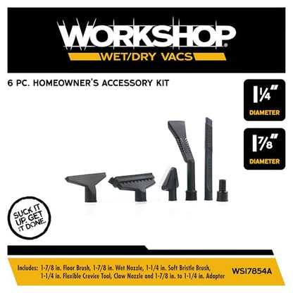 WORKSHOP Wet/Dry Vacs WS17854A 1-7/8-in. Homeowner/DIY Vac Attachment Kit