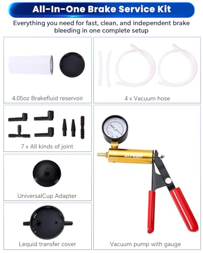 ATP 2 in 1 Brake Fluid Bleeder Oil Change Hand Held Vacuum Pump Tester Kit