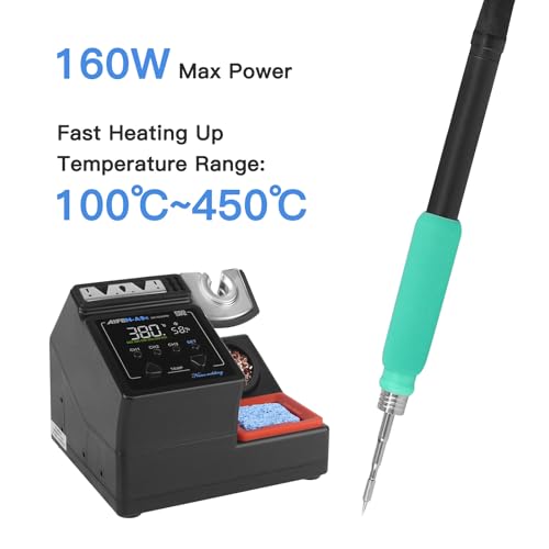 A9E Soldering Station 160W High Power Digital Display Solder Station Soldering Iron with 3pcs 210 Soldering Tips