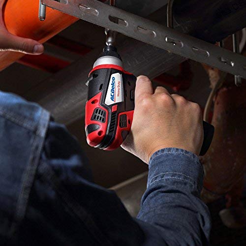 ACDelco ARI12105P G12 Series 12V Cordless Li-ion ¼” 82 ft-lbs. Impact Driver Tool Kit