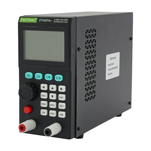 Electronic Load Tester, ET5407A+ USB DC Load Testers, 200W 0-180V 0-30A, Battery Capacity Load Detector, Battery Power Supply Analyzer, Voltage Internal Resistance Tester (180V/30A/200W) - color: 180V/30A/200W
