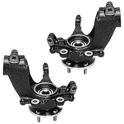 Detroit Axle - Front Steering Knuckles w/Wheel Hub Bearings Struts w/Coil Springs Replacement for 2013-2018 Ford Focus 2.0L - size: 4QU47855/ Big strut kit
