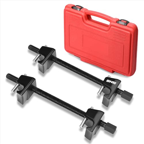 DNA MOTORING Spring Compressor Tool Kit 2-Pack, 11.5" with Locking Pin, for Suspension Work and Compressing Coil Springs - TOOLS-00450