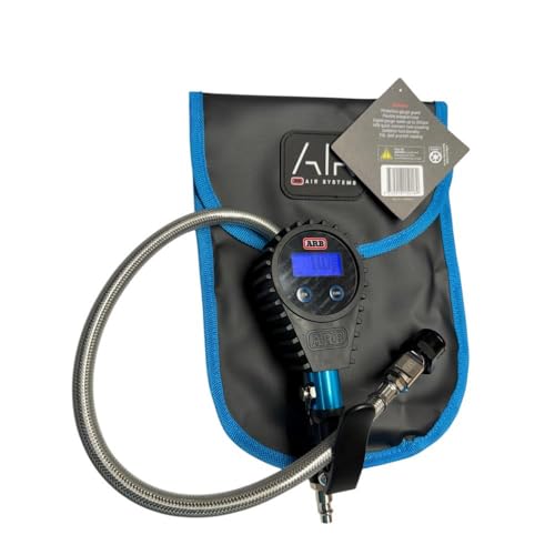 ARB ARB601A Digital Tire Pressure Gauge with Braided Hose and Chuck, Inflator and Deflator 0-200 Psi / 0-14 Bar / 0-1400 Kpa. Ideal for Fast and Simple 4x4 Off Road Adventures - 2026 Launched