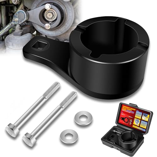 Sunluway for Toyota/Lexus Crankshaft Damper Pulley Holding Holder Tool 3.0L 3.3L V6, 4.0L 4.3L 4.7L V8 Engine Harmonic Tool Crank Pulley Tool with 2PCS Crank Bolts, Storage Case
