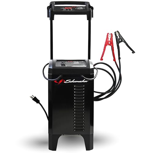 Schumacher Electric Wheeled Automatic 6A Car Battery Charger and 275A Engine Starter, 6-in-1 Solution, Maintainer, 40A Boost, for 6V/12V Power Sport, Automotive, and Marine Batteries, SC1326 - style: 125/275A