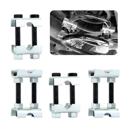 4PCS Coil Spring Compressor Tool,Bi-Directional Adjustable Strut Spring Compressor,Mini Carbon Steel Coil Spring Spacer Suitable for Front or Rear Suspension of Vehicles