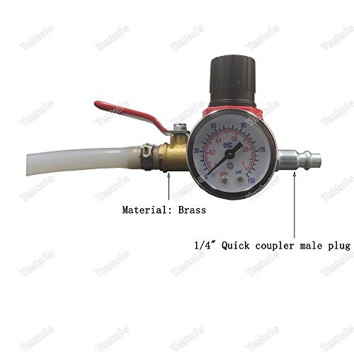 Radiator Pressure Leakage Tester Tool Kit, Automotive Cooling System Water Tank Leak Test Detector Work with Air Compressor Pump