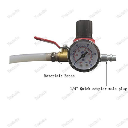 Radiator Pressure Leakage Tester Tool Kit, Automotive Cooling System Water Tank Leak Test Detector Work with Air Compressor Pump