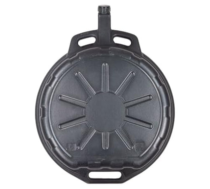 Mytee Products 2 Pack Automotive Oil Drain Pan - Black Plastic Anti Splash, Motor Large Oil Drip Catcher Pan for Changing Oil, Spill-Proof Design - 4.25-Gallon