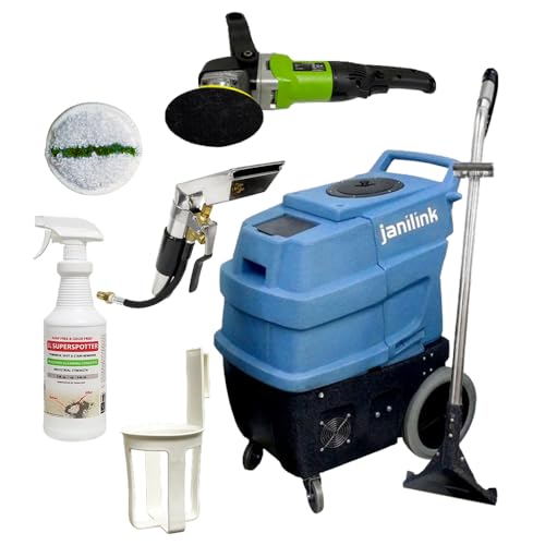 Premium II Heated 220 PSI Portable Carpet Extractor w/Hose, Wands & JL Mini Blaster by janiLink