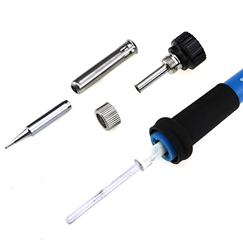 110V 60W Adjustable Temperature Electric Soldering Iron Welding Rework Repair Tool With 5pcs Solder Tip US Plug
